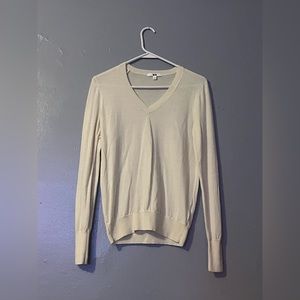 Used cream color v neck for women size small